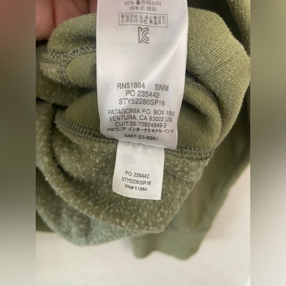patagonia organic cotton full zip hoodie Sz Xl - Picture 11 of 15